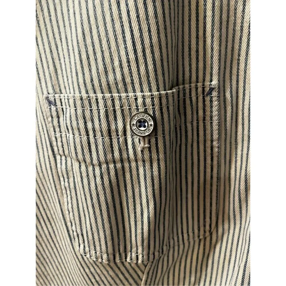 Ralph Lauren Denim & Supply MCMLX VII Hickory Striped Vest sz 3X EUC